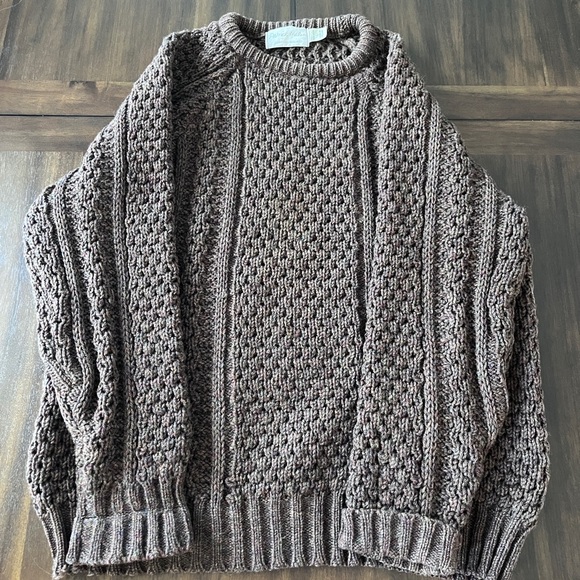 Patrick Malin Other - Chunky Knit Crewneck Sweater - Brown